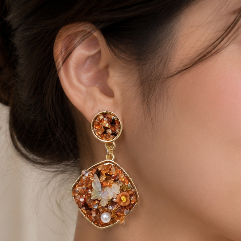 Premium fancy earring