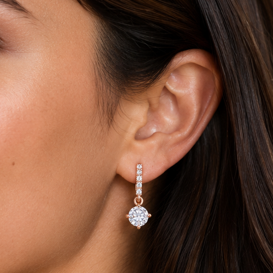 Anti Tarnish CZ Earring 100