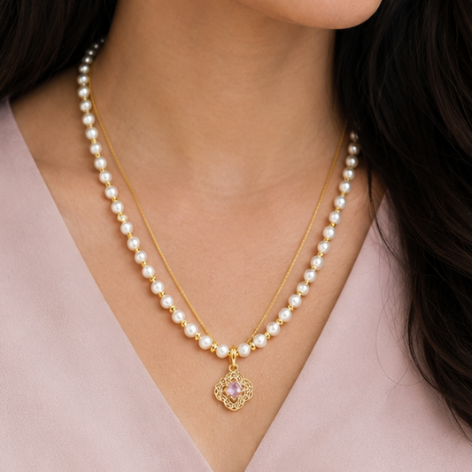 Anti Tarnish Chain Pendant (6028)