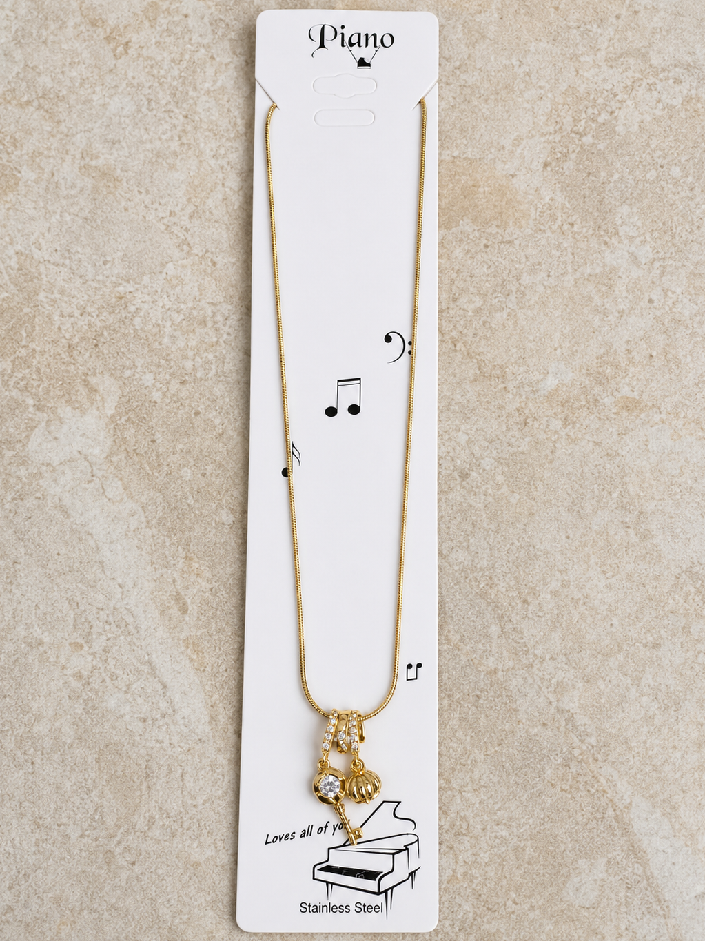 Anti Tarnish Chain Pendant (6022)
