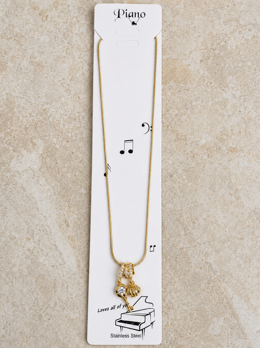 Anti Tarnish Chain Pendant (6022)