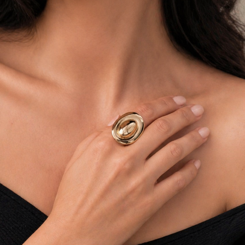 Anti Tarnish adjustable rings 57