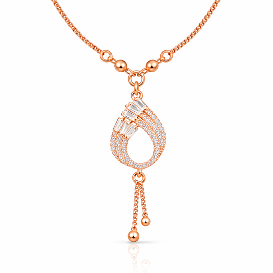 Anti Tarnish CZ Necklace(with box) 35