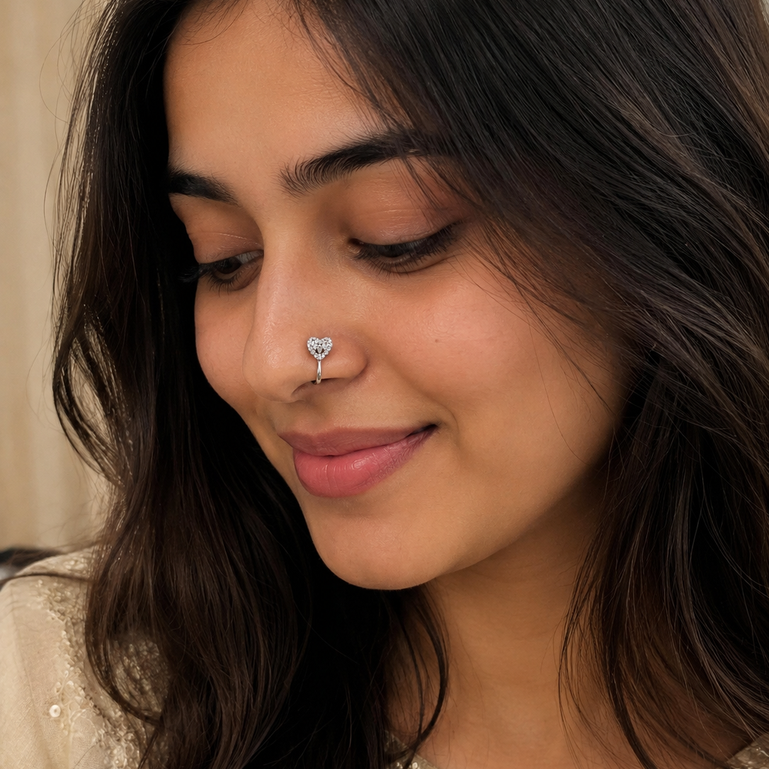 Anti Tarnish nose pin 76