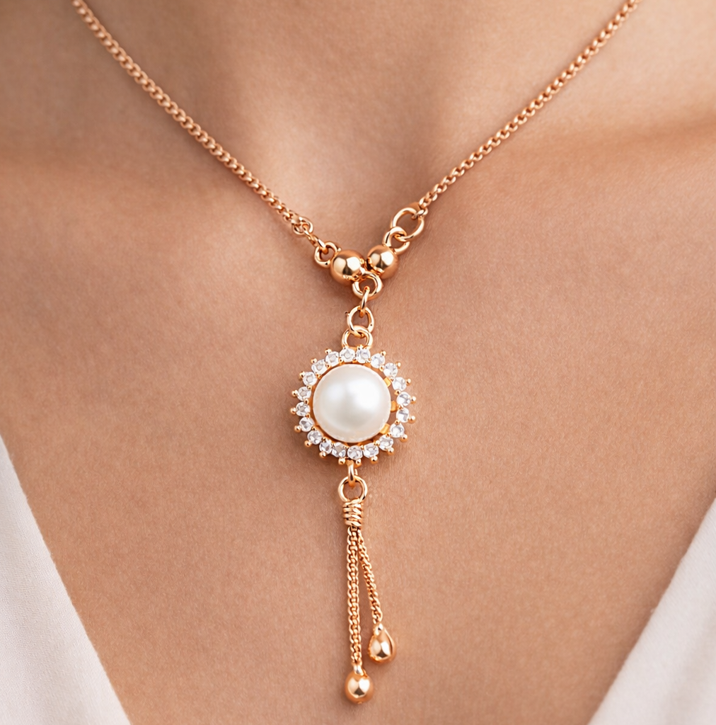 Anti Tarnish CZ Necklace(with box) 28