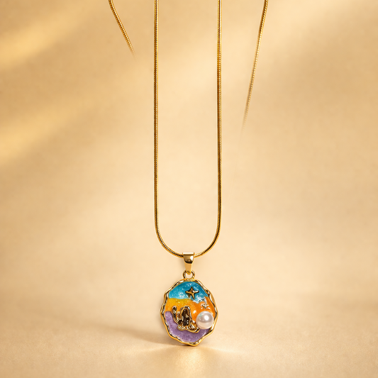Anti Tarnish Chain Pendant (9173)