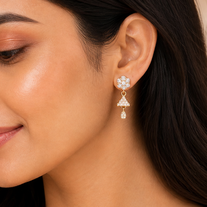Anti Tarnish CZ Earring