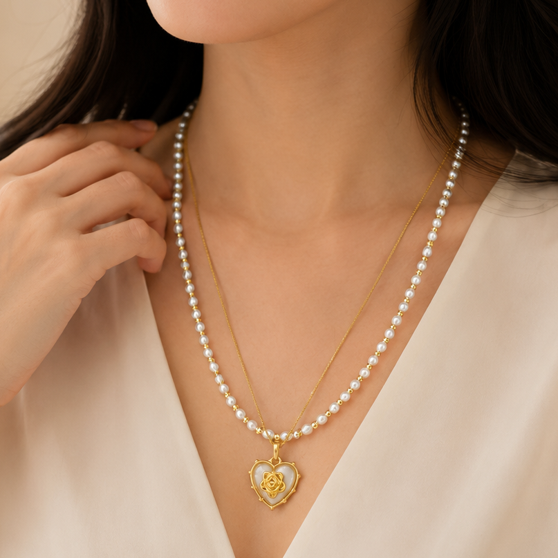 Anti Tarnish Chain Pendant (6002)
