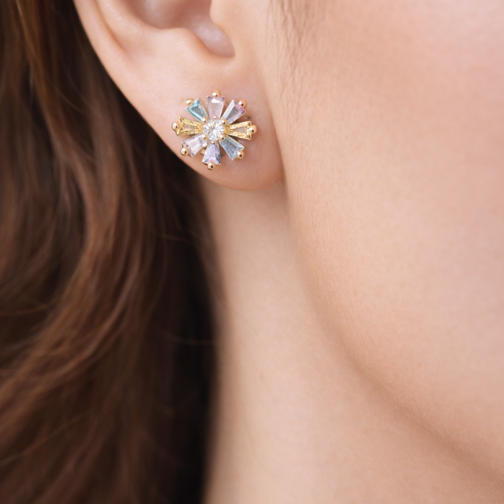 Anti Tarnish CZ Earring 106