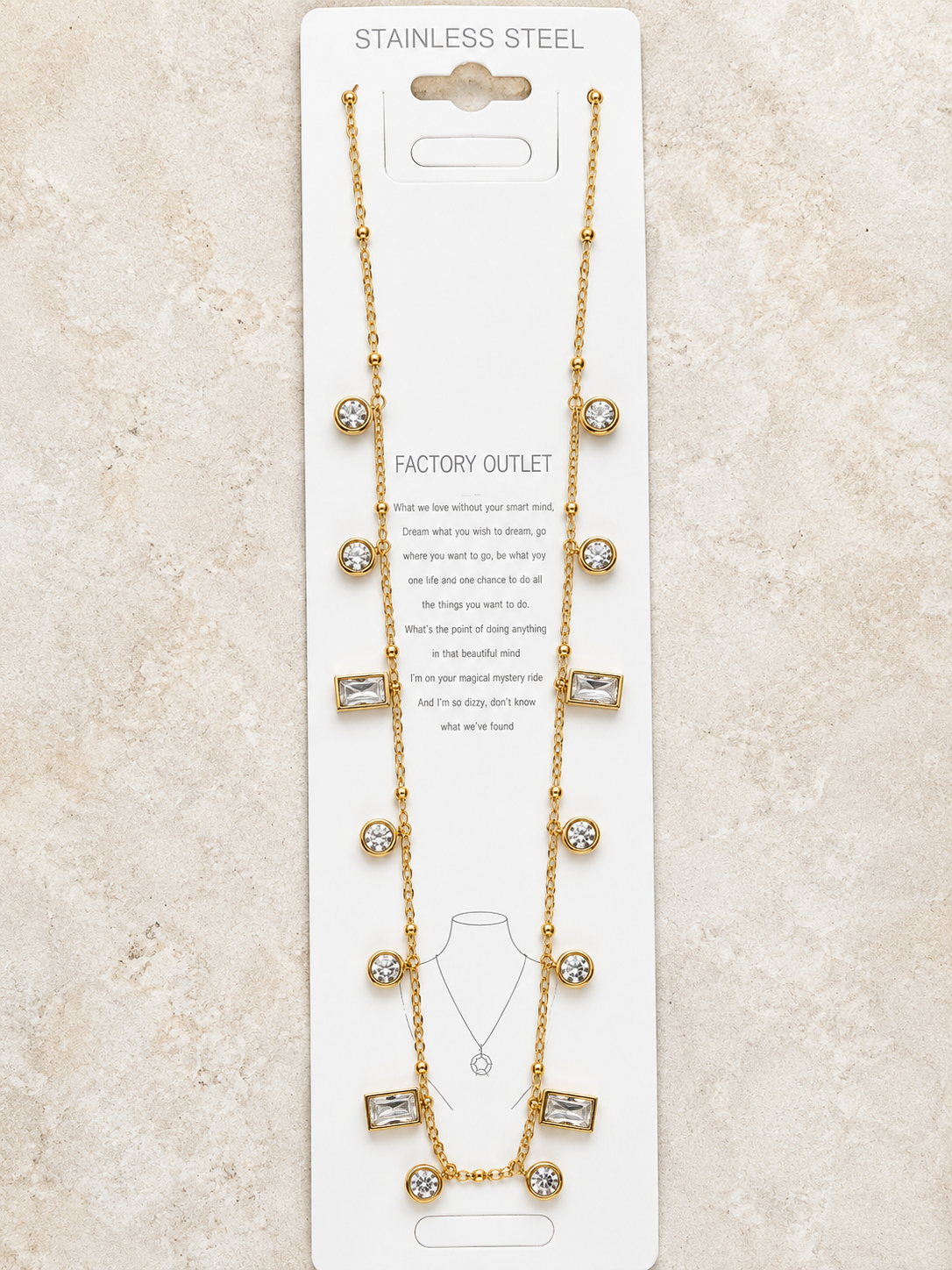 Anti Tarnish necklace (9192)