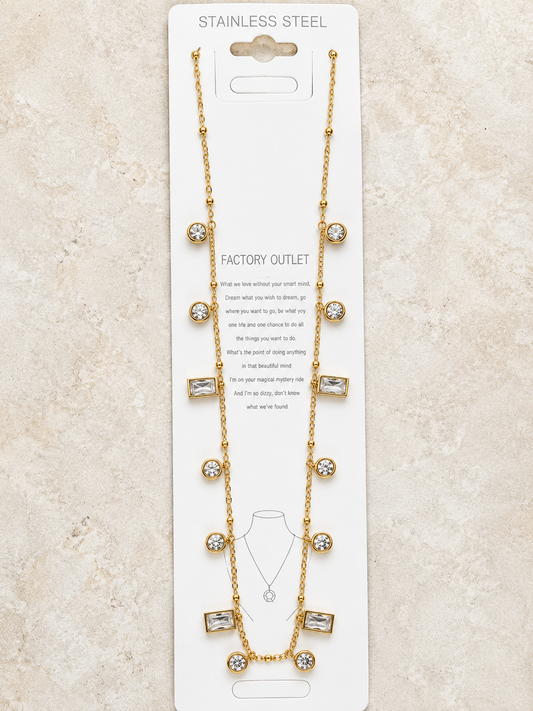 Anti Tarnish necklace (9192)