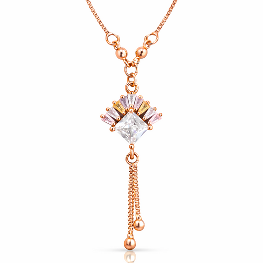 Anti Tarnish CZ Necklace(with box) 29