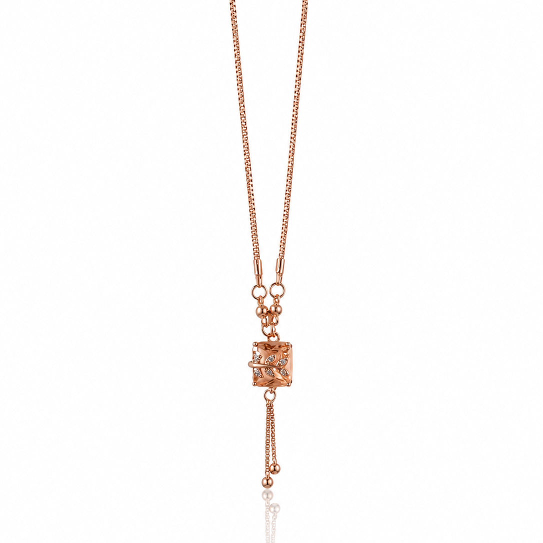 Anti Tarnish CZ Chain Pendant 03