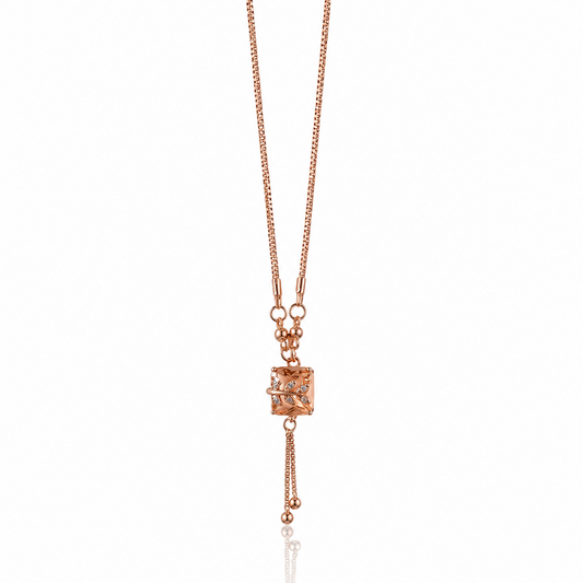 Anti Tarnish CZ Chain Pendant 03