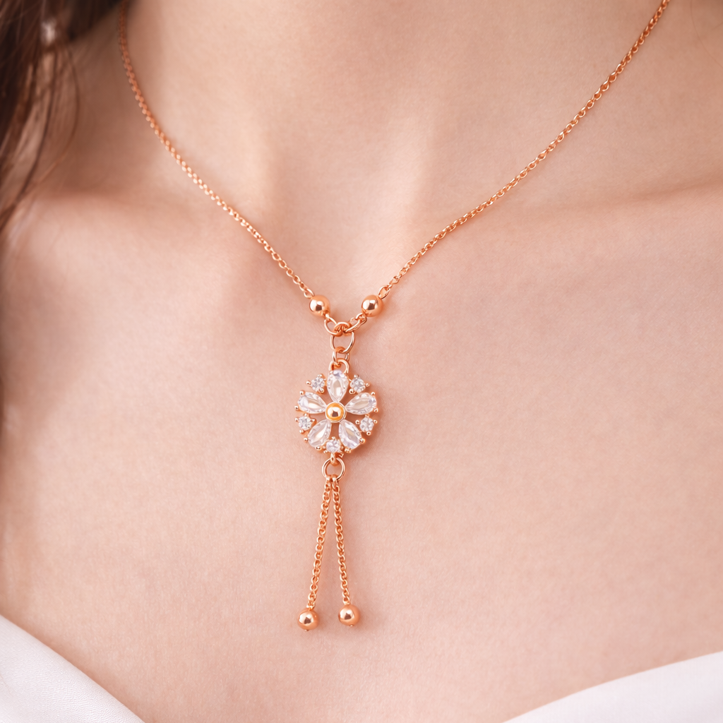 Anti Tarnish CZ Necklace(with box) 24
