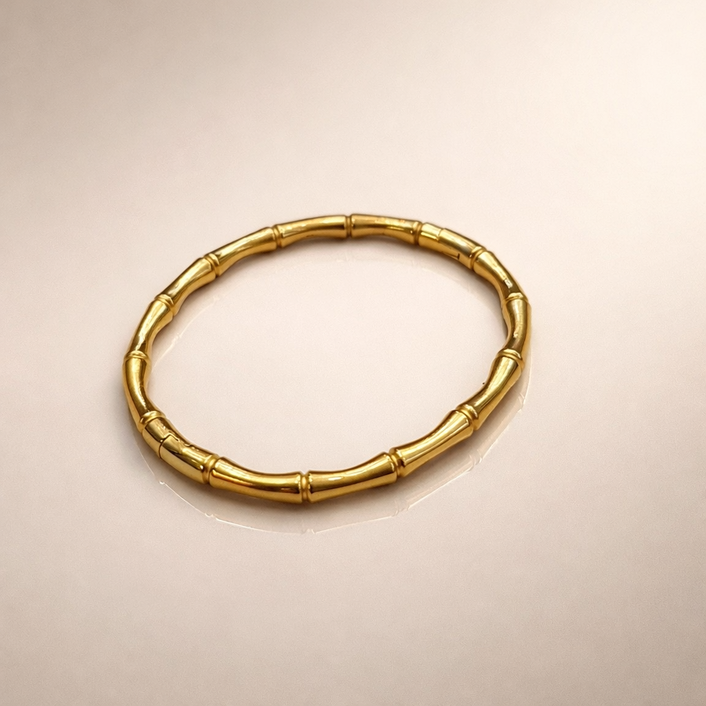 Anti Tarnish bamboo Bracelet (9384)