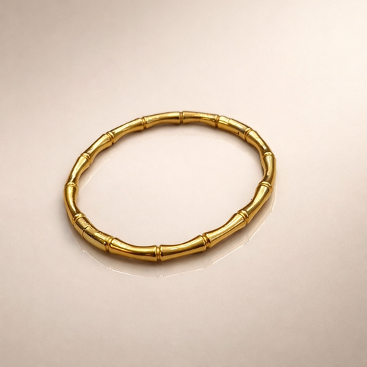Anti Tarnish bamboo Bracelet (9384)