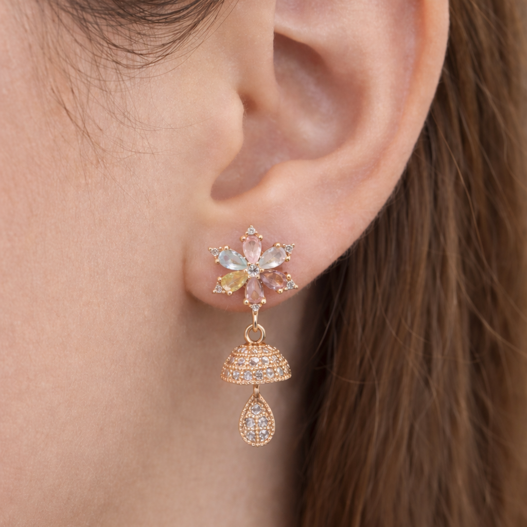 Anti Tarnish CZ Earring-44