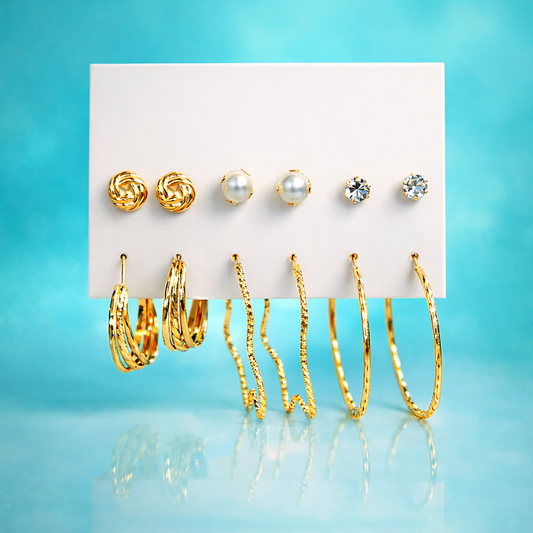 Combo of 6 pair earrings