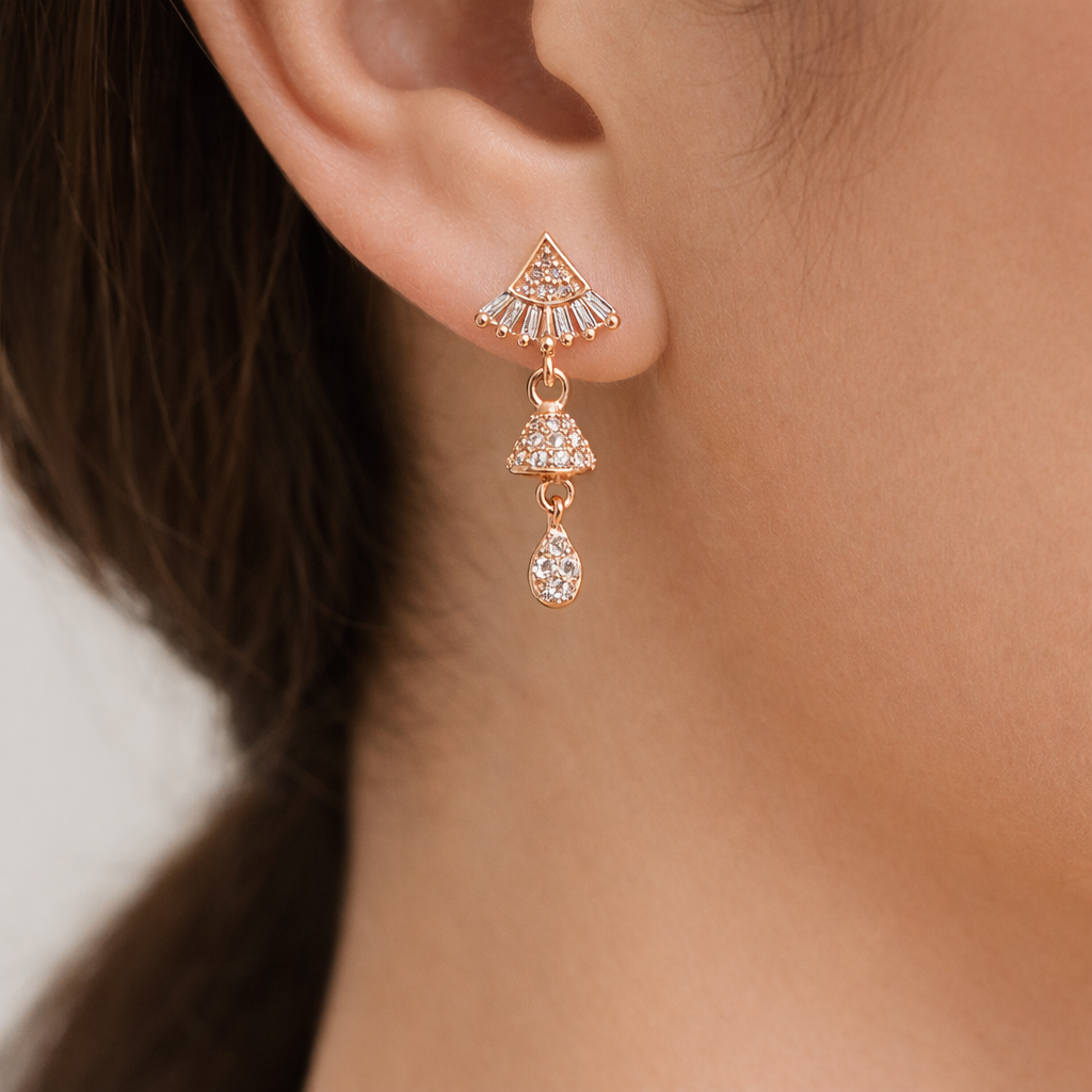 Anti Tarnish CZ Earring 76