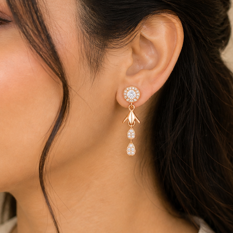 Anti Tarnish CZ Earring 36