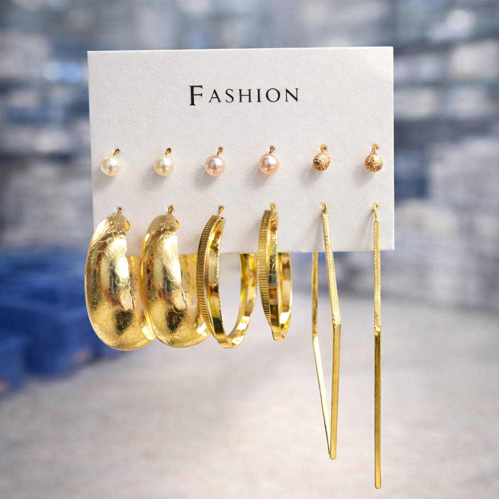 Combo of 6 pair earrings
