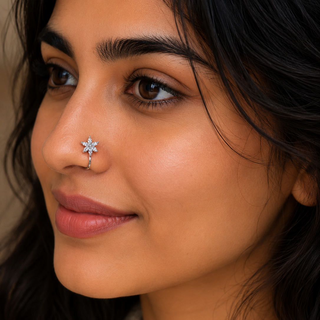 Anti Tarnish nose pin 95