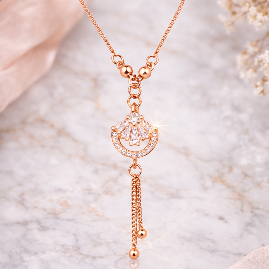 Anti Tarnish CZ Necklace(with box) 22