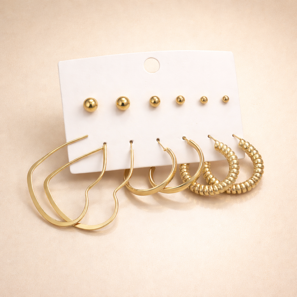 Combo of 6 pair earrings