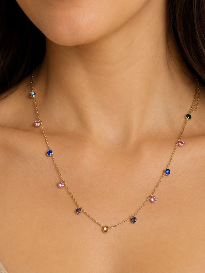 Anti Tarnish  necklace (6016)