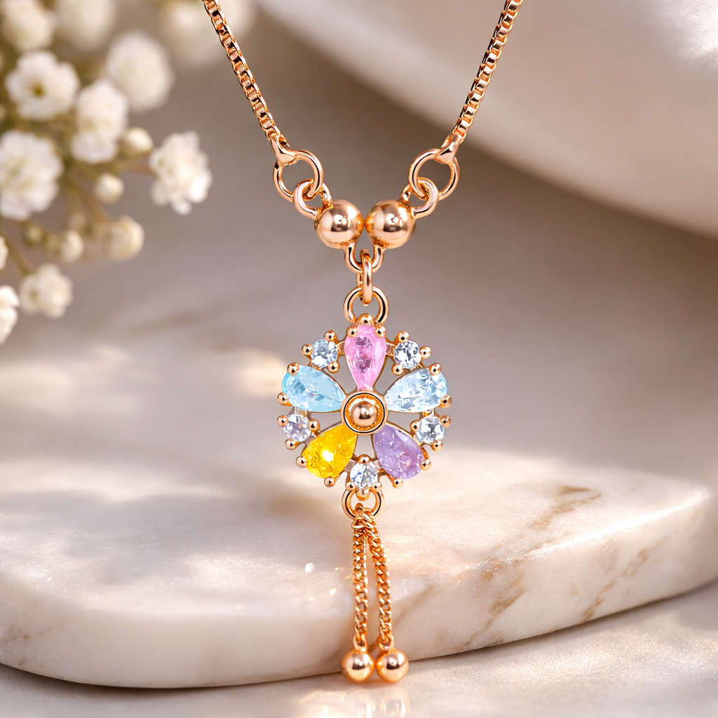 Anti Tarnish CZ Necklace(with box) 25