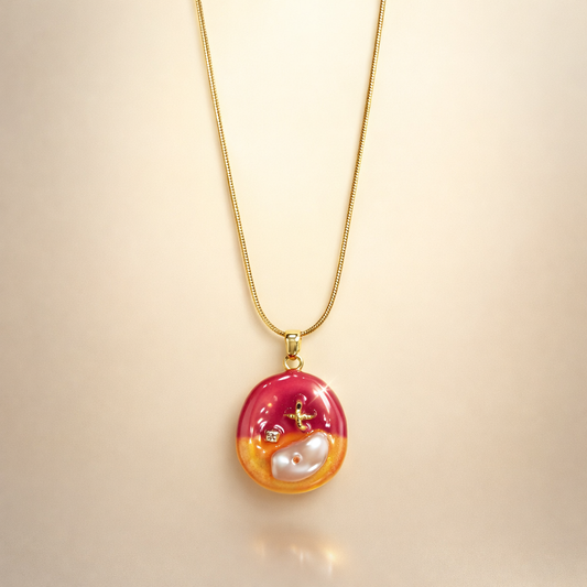 Anti Tarnish chain pendant (9098)