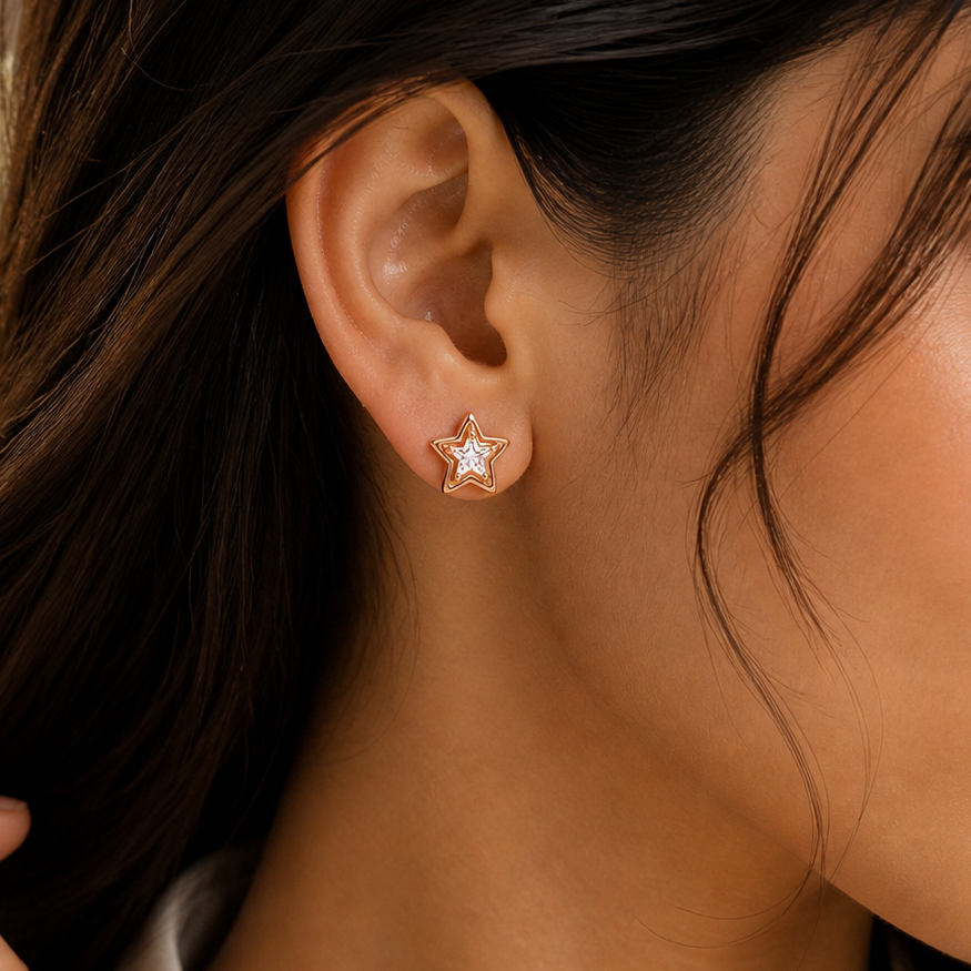 Anti Tarnish CZ Earring-61