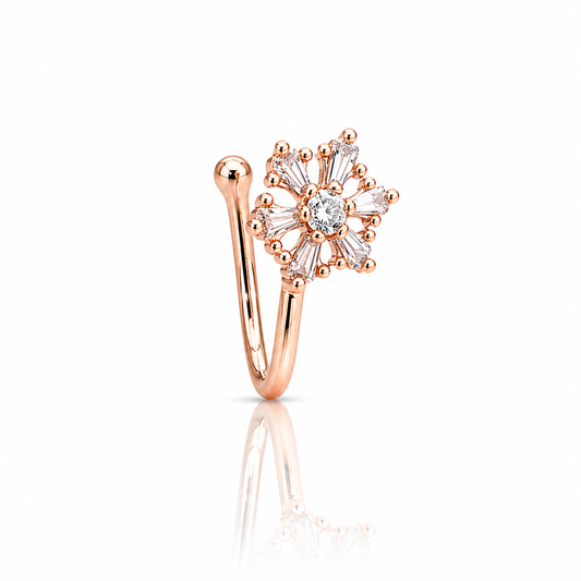 Anti Tarnish CZ nose pin 46