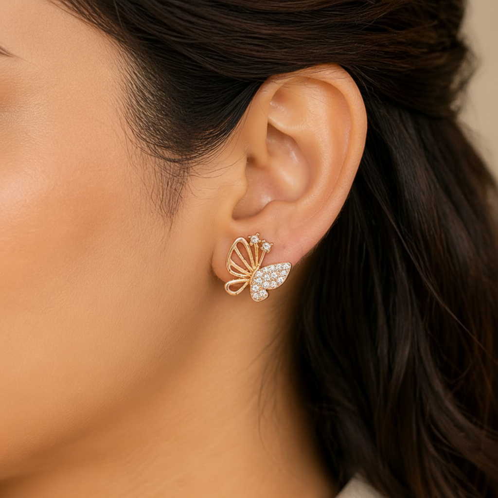 Anti Tarnish CZ Earring 9
