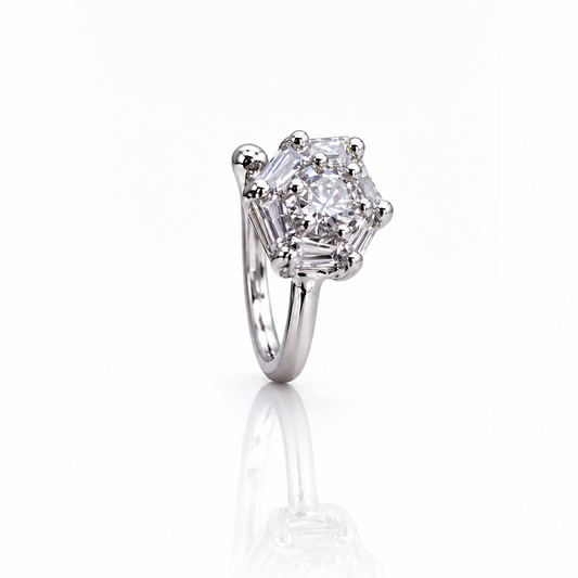 Anti Tarnish  CZ nose pin 48