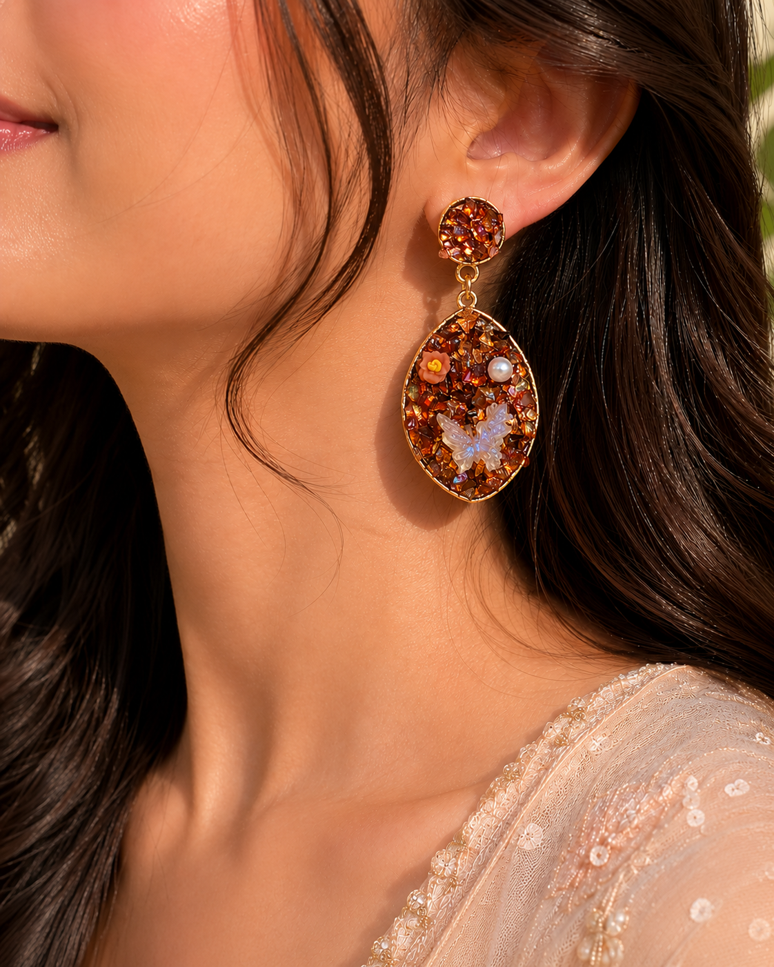 Premium fancy Earring