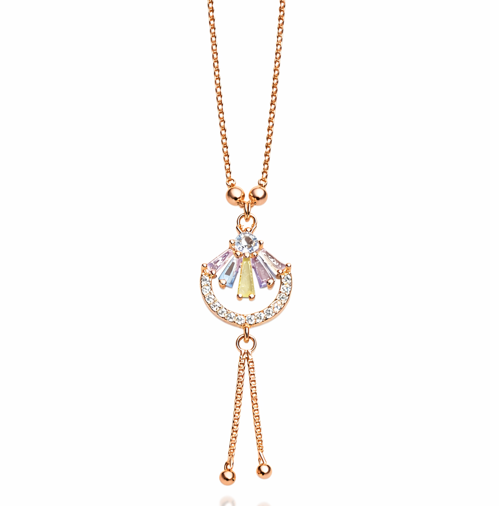 Anti Tarnish CZ Necklace(with box) 23