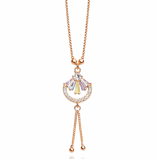Anti Tarnish CZ Necklace(with box) 23