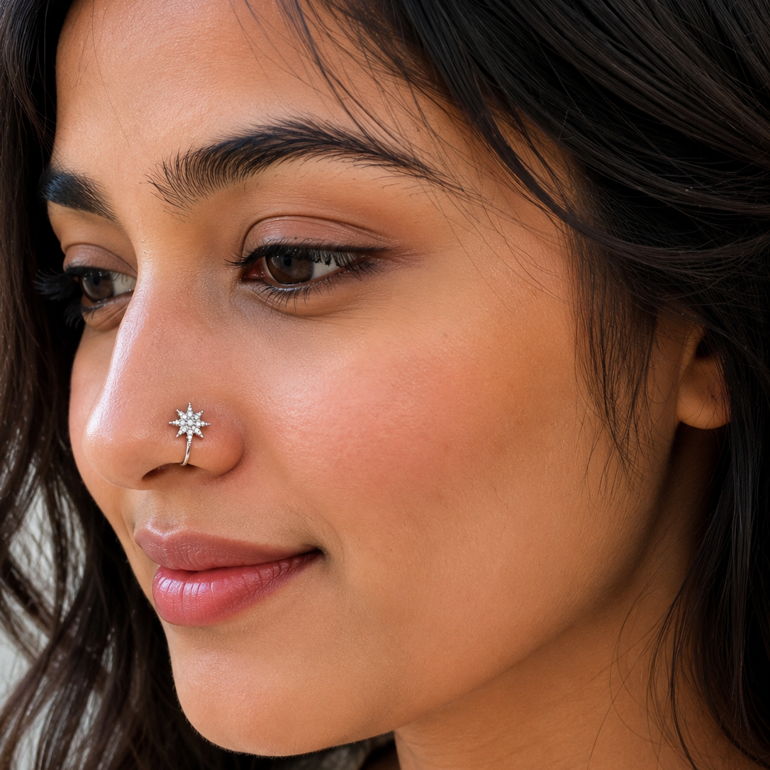 Anti Tarnish nose pin 75