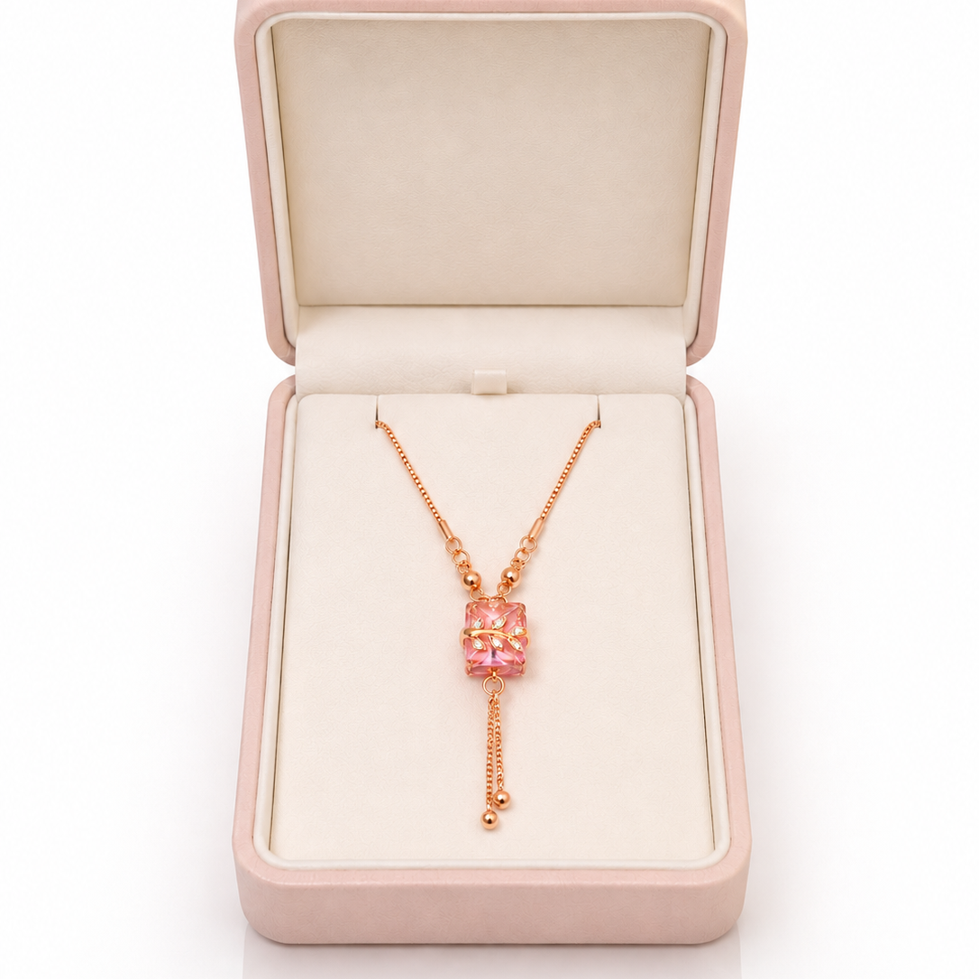 Anti Tarnish CZ Chain Pendant 04