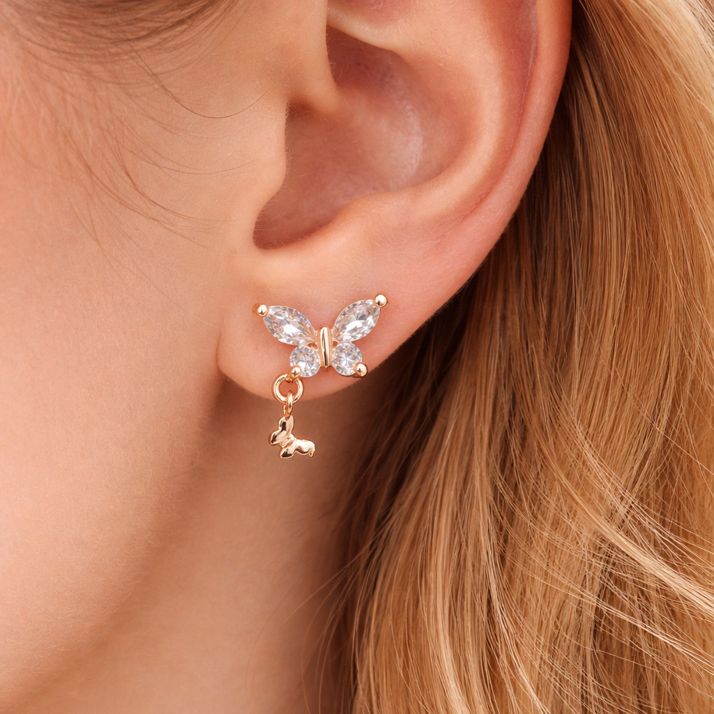 Anti Tarnish CZ Earring-53