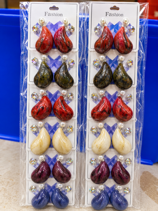 16rs each 12-pair of imported earrings combo (9157)