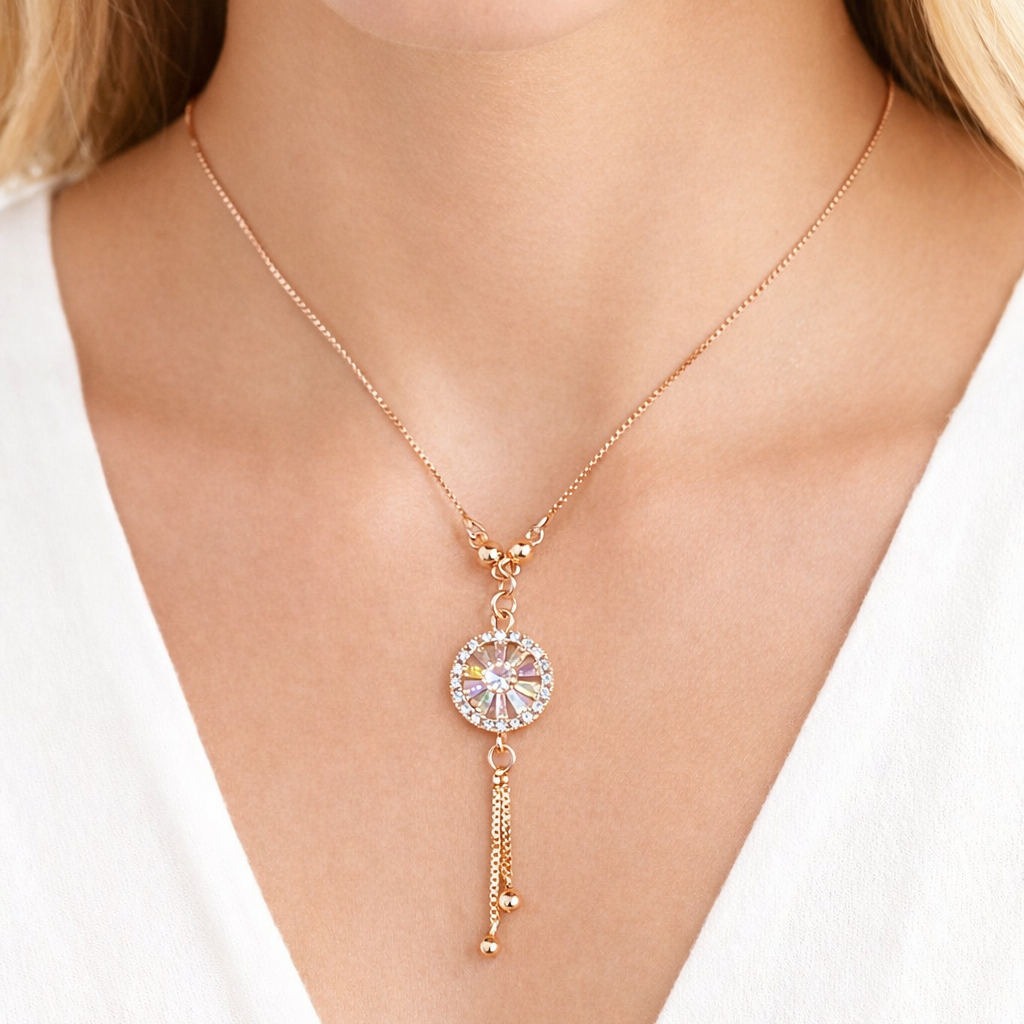 Anti Tarnish CZ Necklace(with box) 20
