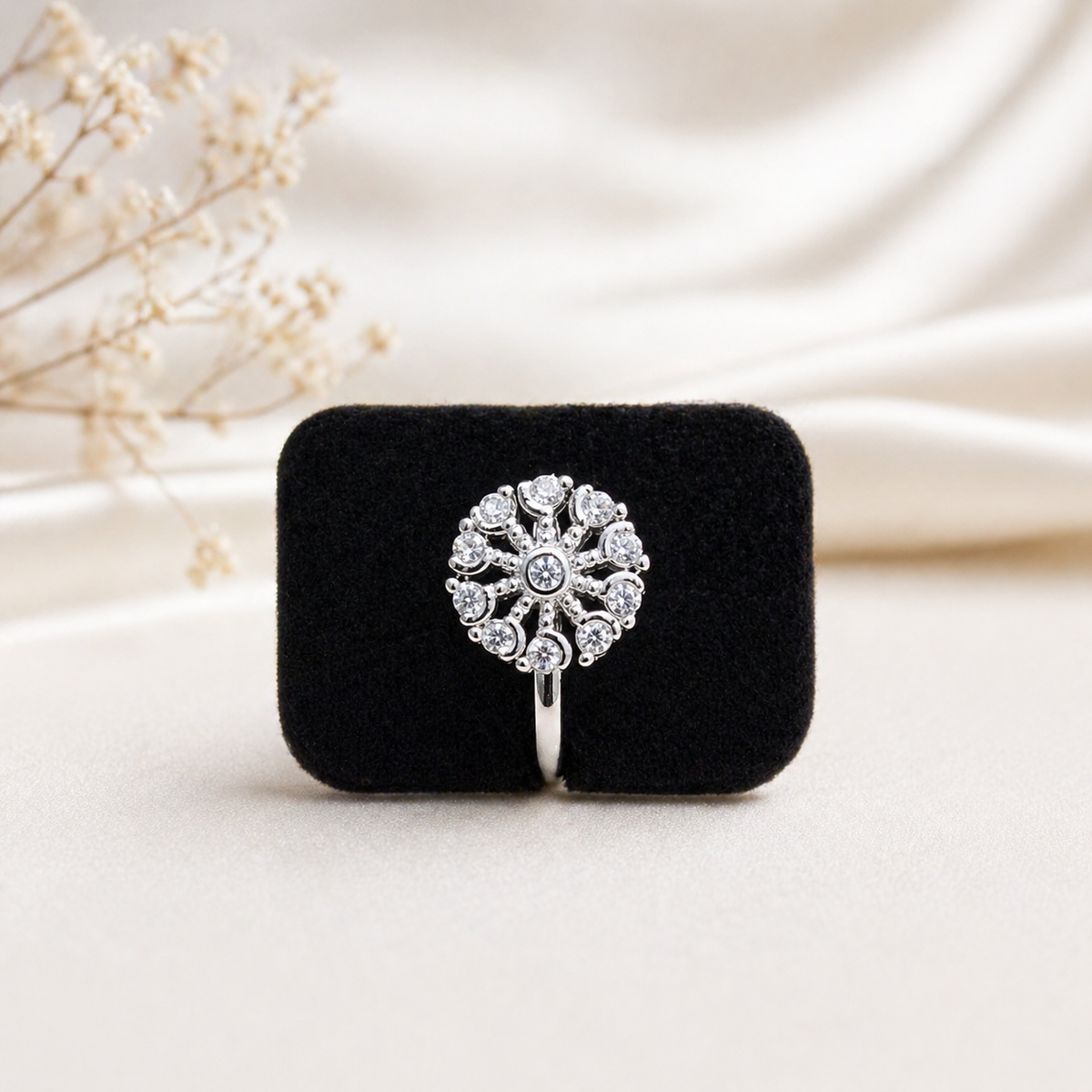 Anti Tarnish CZ nose pin 47