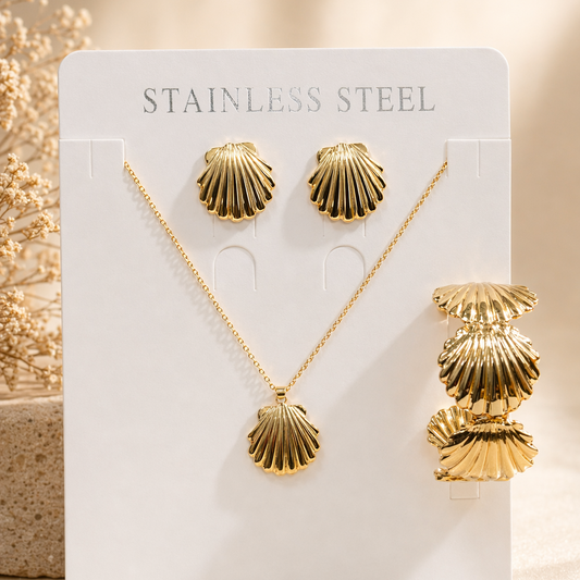 Anti Tarnish Combo Set with 1 Pair of Earring, Bracelet and Necklace