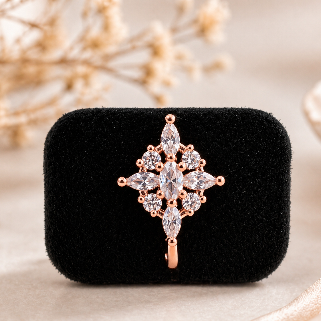 Anti Tarnish CZ nose pin 38