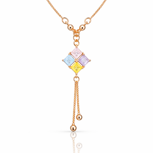 Anti Tarnish CZ Necklace(with box) 31