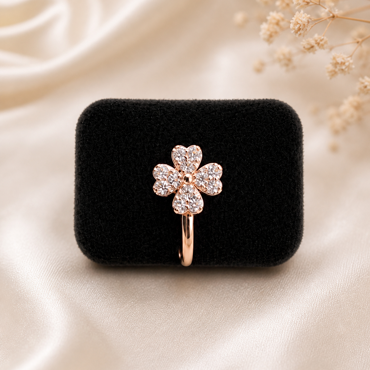 Anti Tarnish CZ nose pin 36