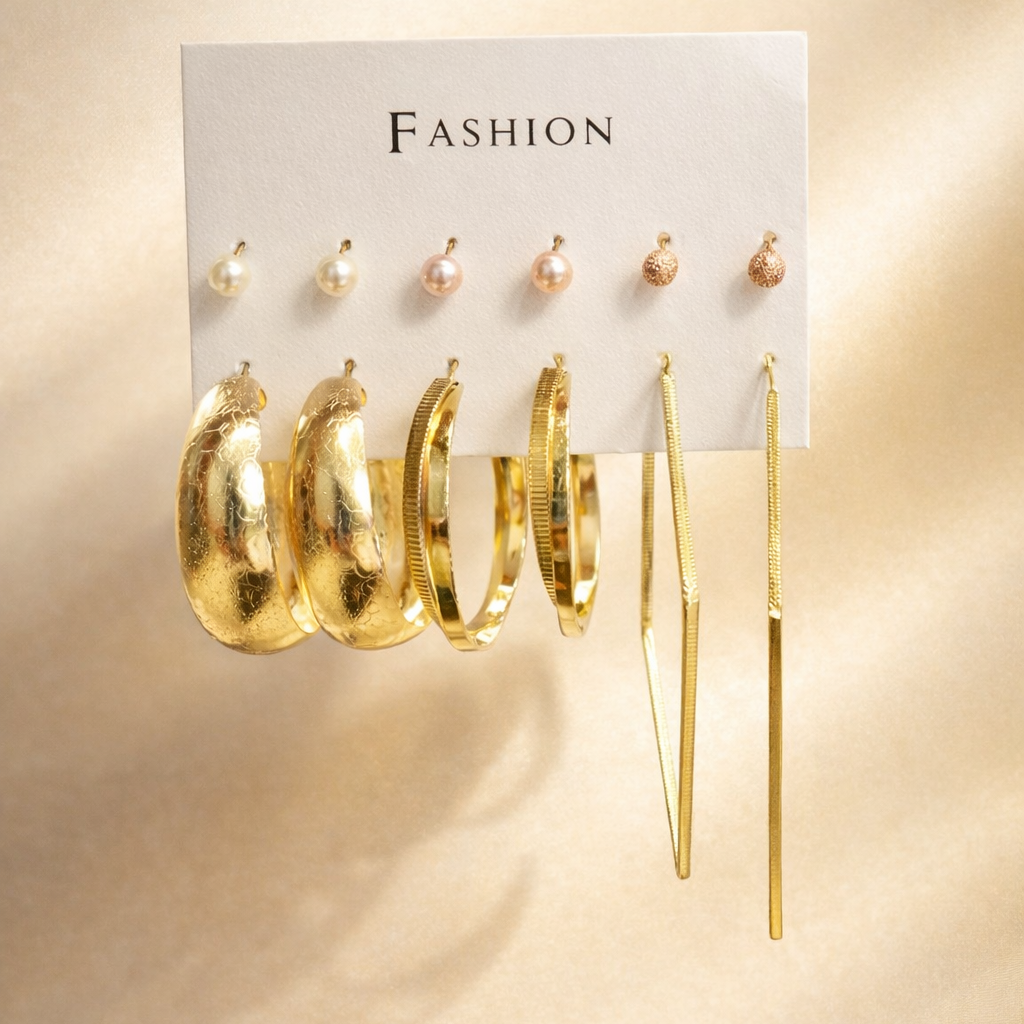 Combo of 6 pair earrings